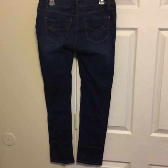 Calf rise dark blue denim pants size 10 - Picture 2 of 3